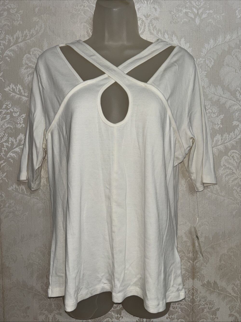 NWT Anthropologie Maeve 100% Cotton Short Sleeve Pullover Top Size XL
